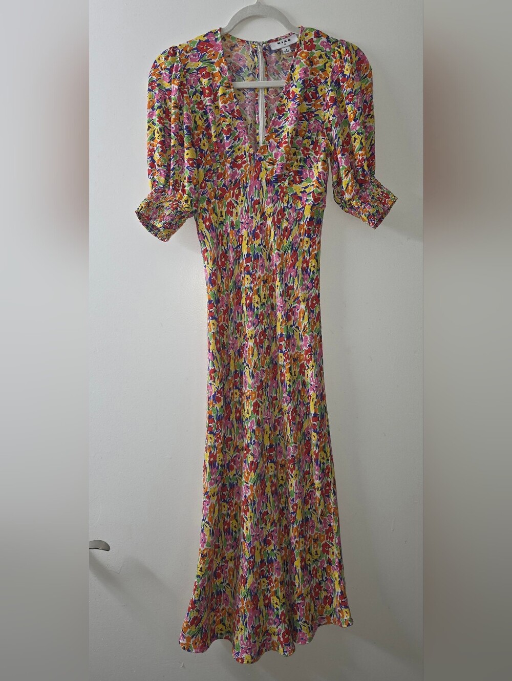 Limited Edition Rixo x Target Bright Floral V-neck Maxi Dress Size 4